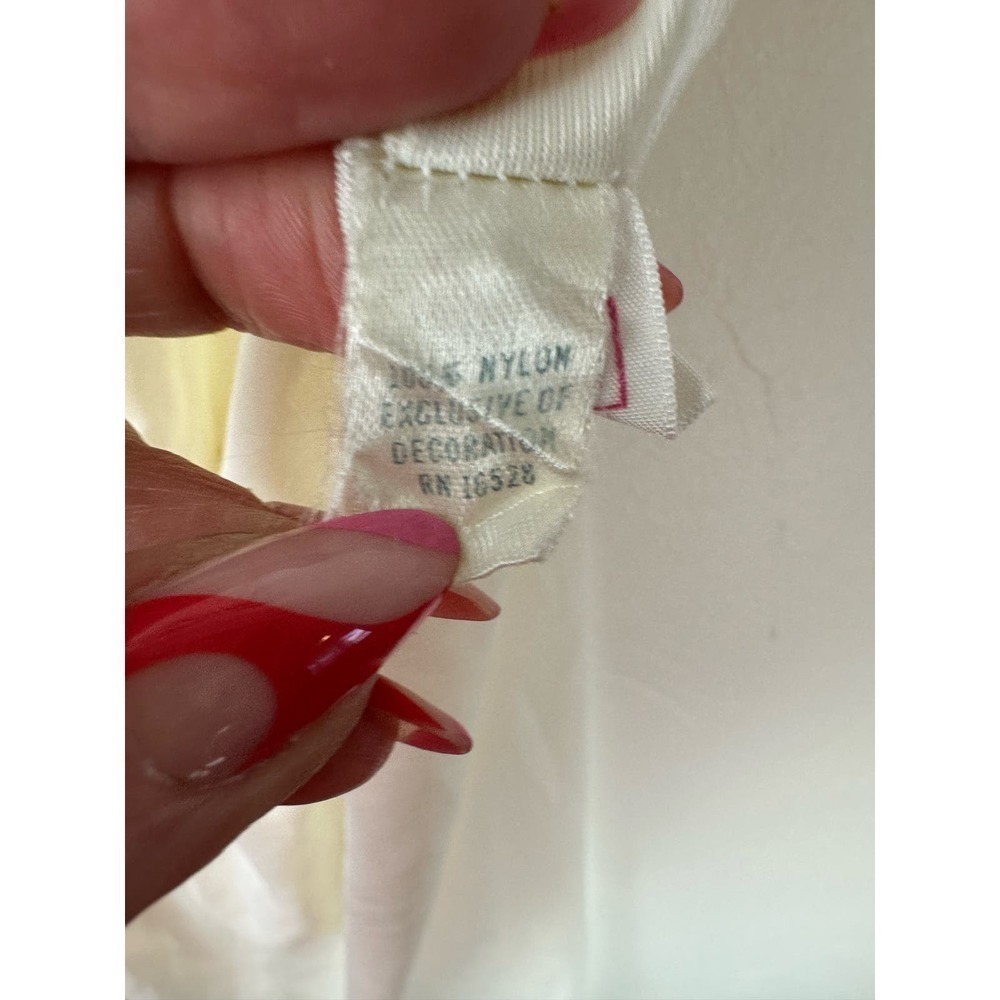 VINTAGE SLIP ALERT! Penneys Gaymode Ivory Slip SIze Large - Picture 3 of 4